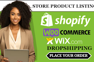upload product, add product to shopify, shopify listing, woocommerce, wix store