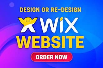create wix website design,redesign wix website