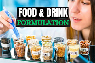 formulate food products energy drinks and dietary supplements