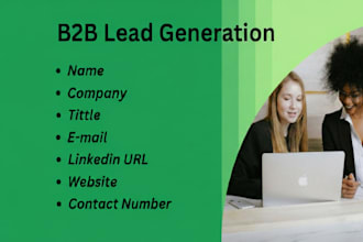 b2b lead generation, linkedin leads and web email scraping