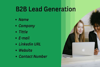 b2b lead generation, linkedin leads and web email scraping