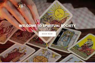 design spiritual tarot reading website psychic reading website astrology website