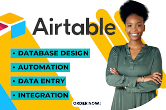 setup airtable database and airtable automation for you, design softr webapp