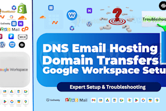 resolve dns email hosting issues, domain transfers, google workspace, gcp setup