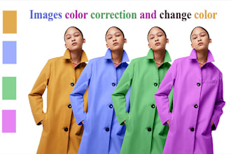 do color change color correction of any logo and product image