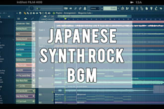 make a synth rock backing track for you