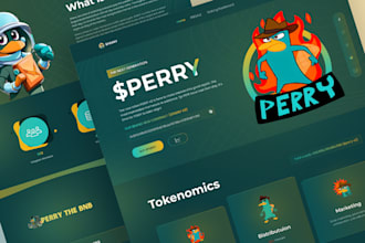 create meme coin website landing page, pump fun, pepe website, token listing