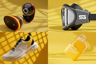 do 3d product modeling, 3d product rendering and 3d product animation