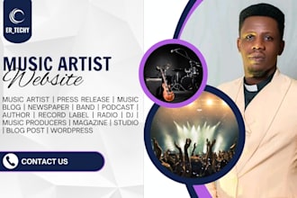create music artist podcast record label news blog website for dj band producers