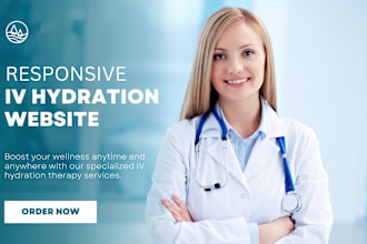 design iv hydration website mobile iv therapy website iv hydration website