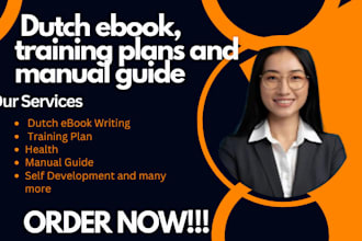 write your dutch ebook, training plans and manual guide, ebook writer