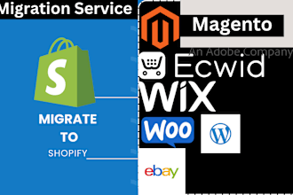 website migration to shopify clone transfer from wordpress wix squarespace ecwid