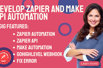 made com,make webhook, zerowork, make api, integromat api, zapier api automation