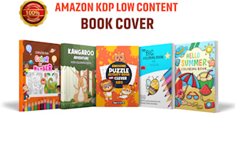 design amazon KDP book cover, KDP low content book cover