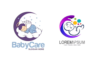 do modern child care, kids, baby care, toy shop logo or any minimalist design