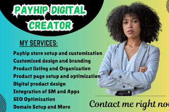 create and design payhip ecommerce store payhip digital products payhip estore