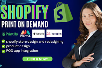 setup shopify print on demand with printify printful