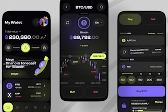 develop blockchain app crypto wallet app crypto exchange website
