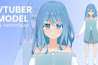 draw model vtuber high quality no rigging