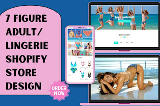 design lingerie website adult shopify store swimwear store bikini shopify store