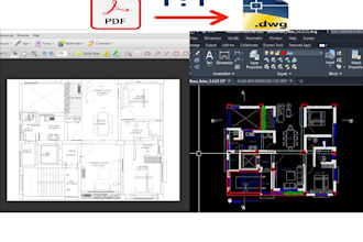 convert your PDF to cad or jpg drawing to autocad drawing file