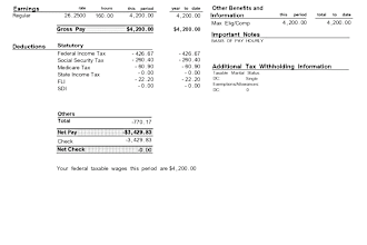 create payroll stubs for employees