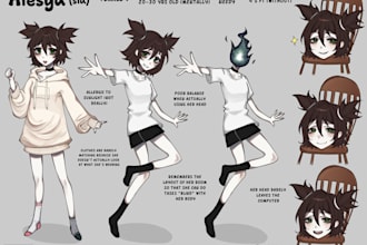draw you a character reference sheet