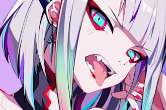create a custom anime profile picture pfp for twitch, discord or social media