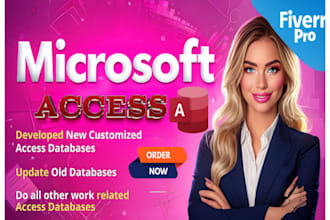 develop microsoft access database projects and assignments