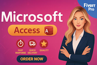develop microsoft access database projects and assignments