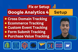 setup google analytics 4, ga4 ecommerce tracking, ads conversion tracking by GTM