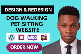 dog walking website pet sitting website wordpress website design, wordpress wix