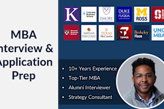 conduct a mock MBA admission interview