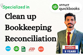 quickbooks clean up, setup, bookkeeping, and reconciliation in quickbooks online