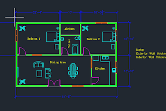 draw architectural, electrical autocad drawing,2d floor plan and sketchup design