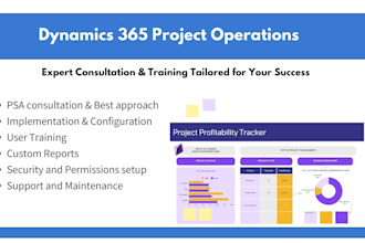 implement and provide training on dynamics 365 project operations psa