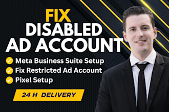meta business suite expert fix disable restricted ad account meta ad pixel setup