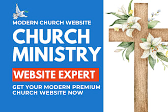create modern church ministry website