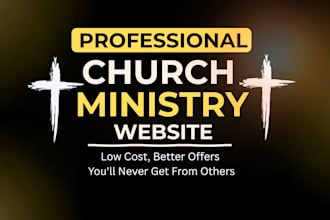create modern church ministry website