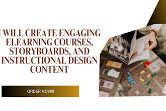create engaging elearning courses, storyboards, and instructional design content