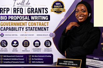 do rfp rfq grants bid proposal writing government contract capability statement