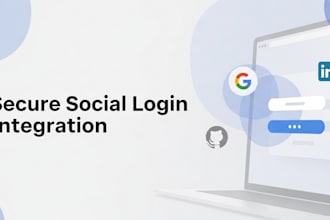 add secure social login using google, github, and linkedin