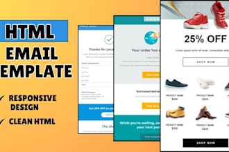 design responsive HTML email templates , news letters , web pages