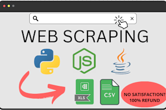 do expert web scraping and data extraction for custom needs