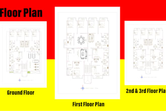 draw 2d floor plans and drafting in autocad