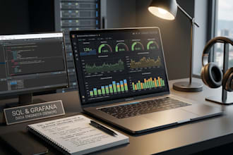 sql queries and create professional grafana dashboards