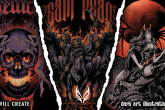 create illustrations for your apparel and merch