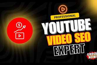 be your youtube video SEO expert and channel growth manager