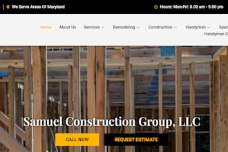design handyman website painting airduct plumbing website roofing website