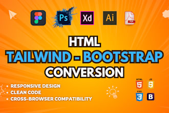 turn your figma design into an HTML responsive website